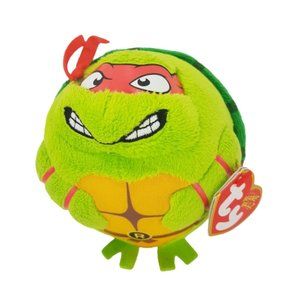 Vintage 2014 TY Beanie Ballz Teenage Mutant Nija Turtles Raphael TY Beanie Ball